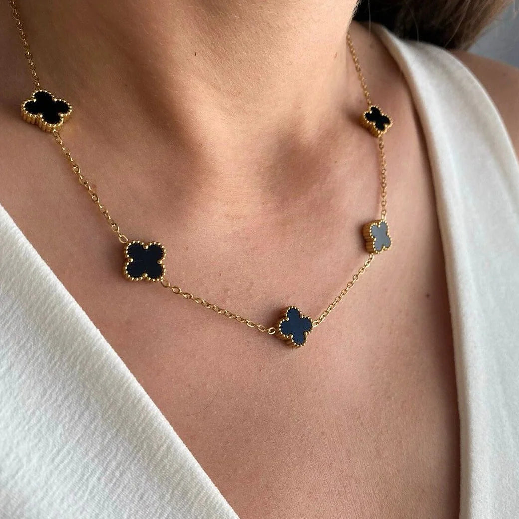 🔥 SUPER OFERTA ESPECIAL 2025! Collar Van Cleef bañado en oro 18k