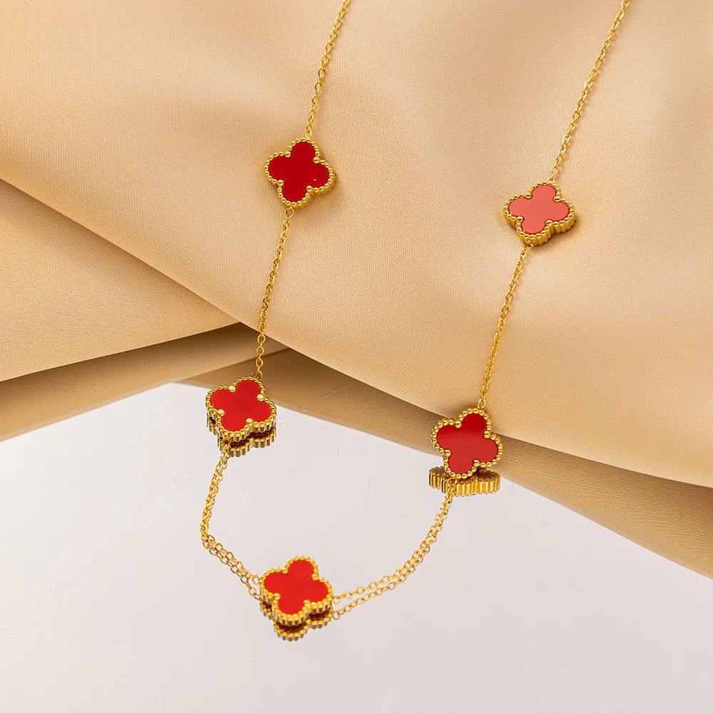 🔥 SUPER OFERTA ESPECIAL 2025! Collar Van Cleef bañado en oro 18k