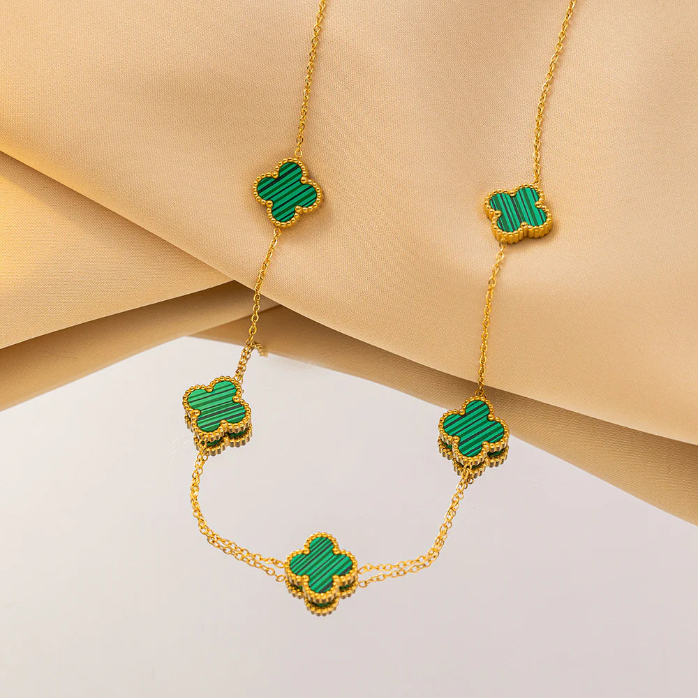 🔥 SUPER OFERTA ESPECIAL 2025! Collar Van Cleef bañado en oro 18k