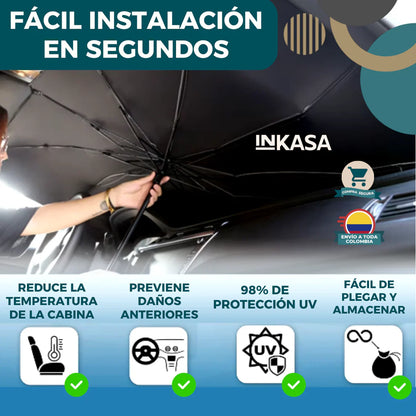 🔥 ¡Super Oferta 2025!| Parasol portátil para carro