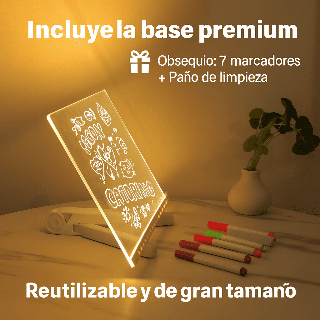 ✨ ¡Oferta de Regalo 2025! | Tablero LED Mágico – Estimula la imaginación, reduce el tiempo en pantallas
