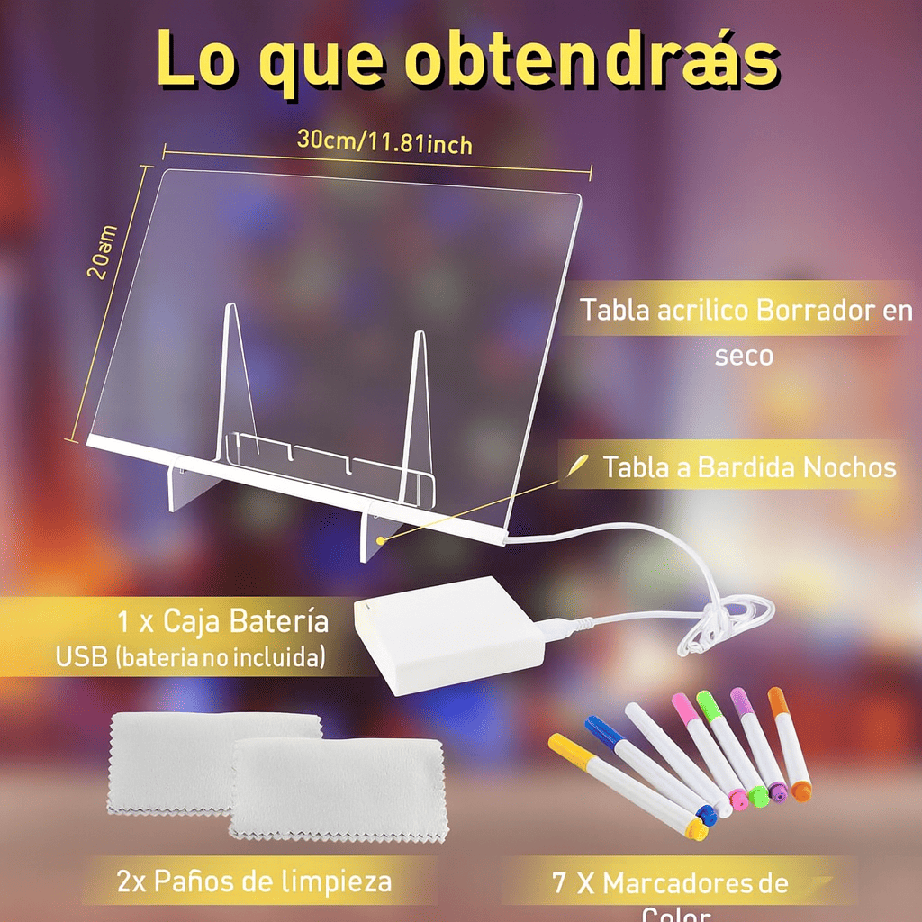 ✨ ¡Oferta de Regalo 2025! | Tablero LED Mágico – Estimula la imaginación, reduce el tiempo en pantallas